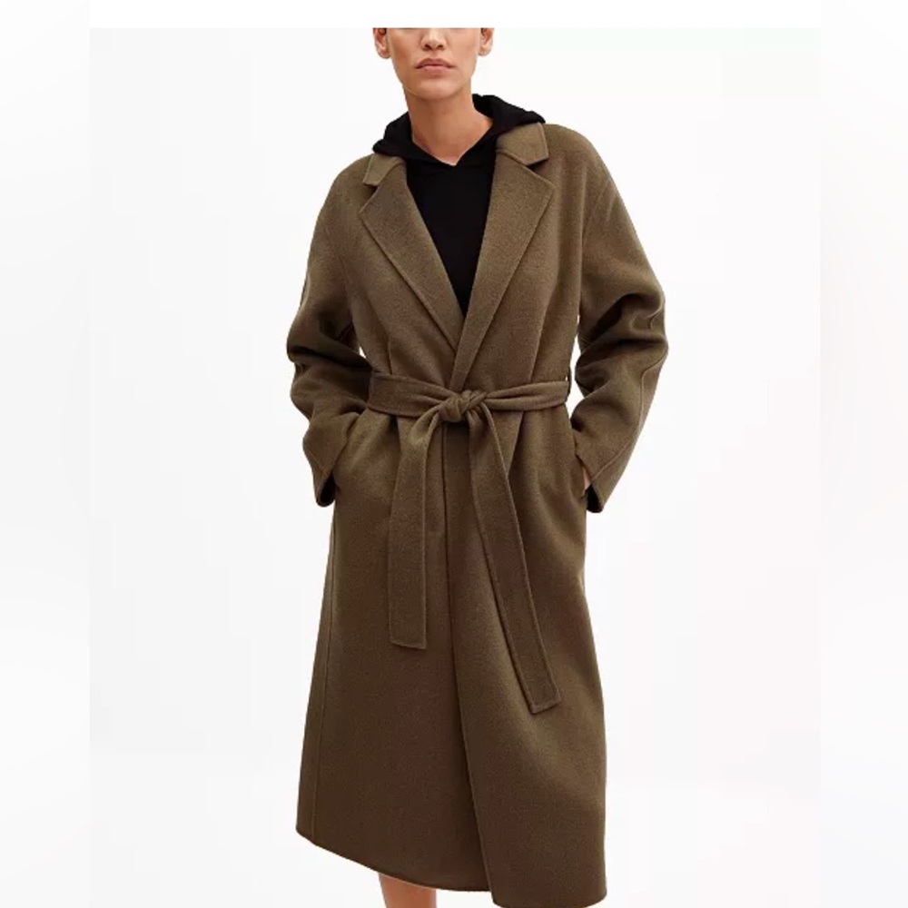 Mango Belt Handmade Coat XS